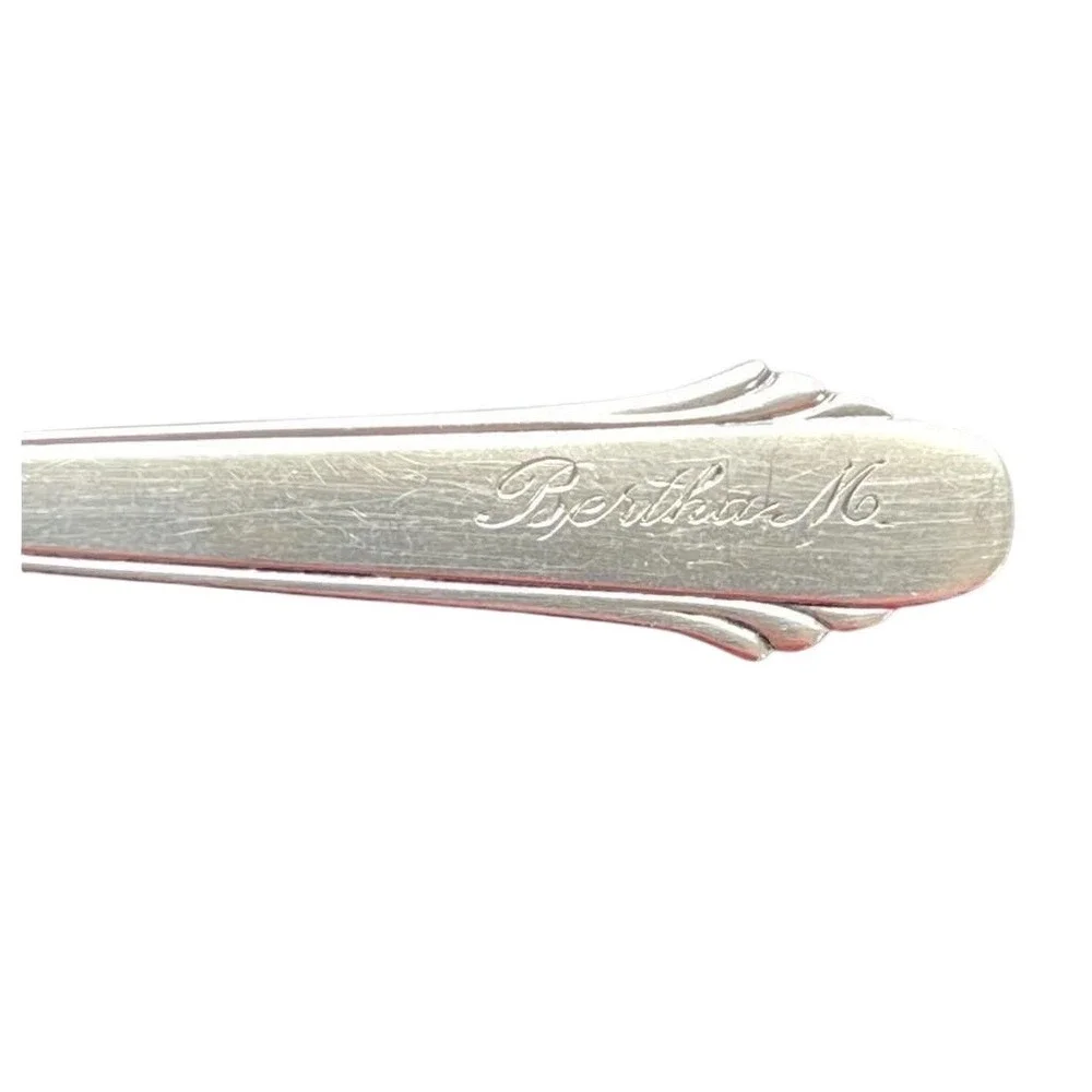 Gorham Hunt‎ Club Sterling Silver Tablespoon Bertha M. Engraved Pat 1910 6.75 in